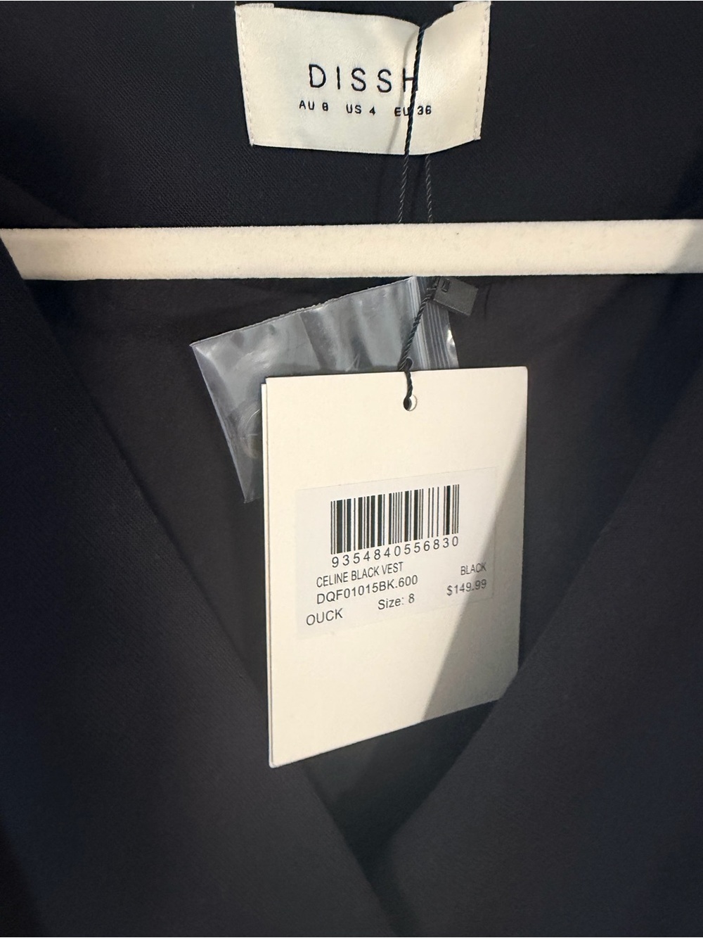 NWT DISSH Celine Vest - Picture 7 of 7